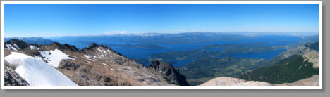 Aussicht vom "Cerro Lopez" - Seen im "Parque Nacional Nahuel Huapi" - Argentina