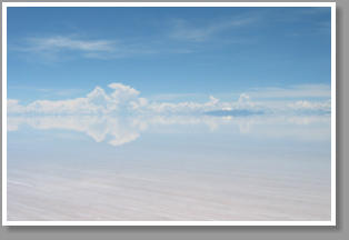Salzsee "Salar de Uyuni" - auf 3656 m Hhe   - Bolivien